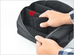 自由自在に張り付けられる仕切りでカスタマイズ可能!